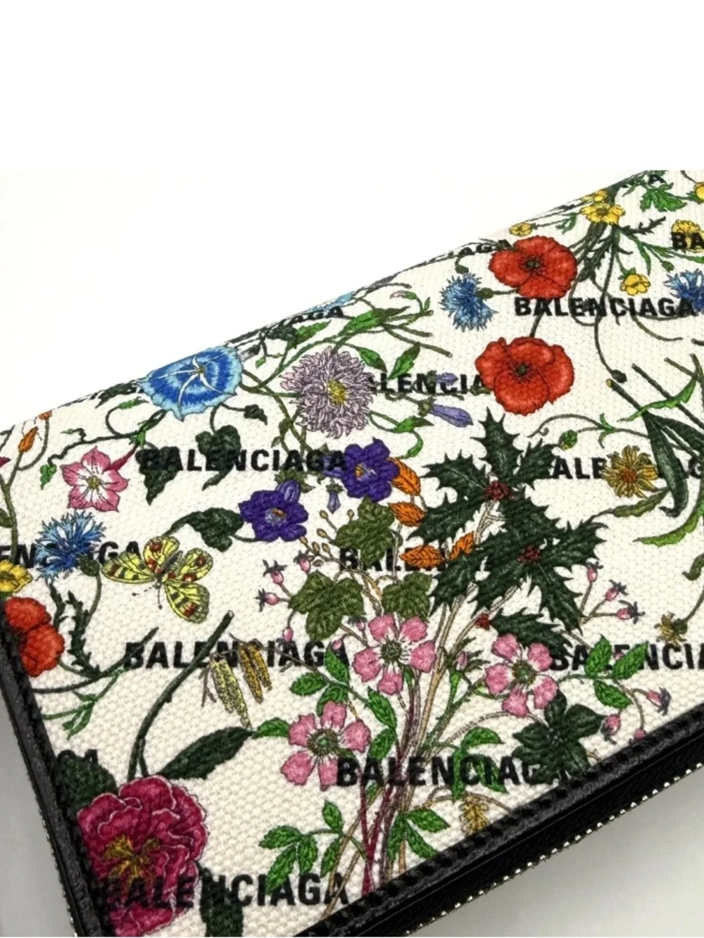 Gucci X Balenciaga Floral Wristlet/ Wallet